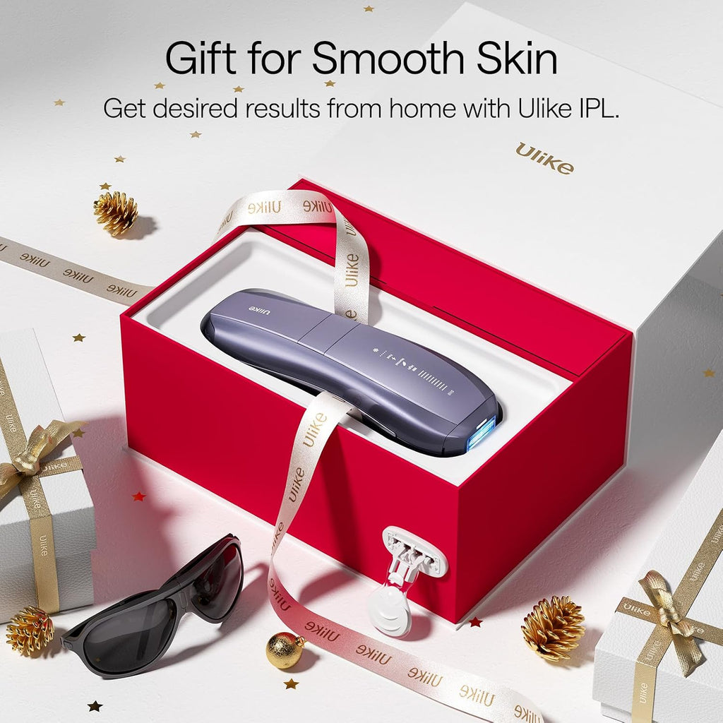 Ulike Air 10 IPL Hair Removal Device, Laser Hair Removal Device Pain-Free Ice Cooling and Permanent Hair Reduction, Dual Lights, Skin Sensor & USHR Mode* for Full Body Treatment, Gift Violet Purple