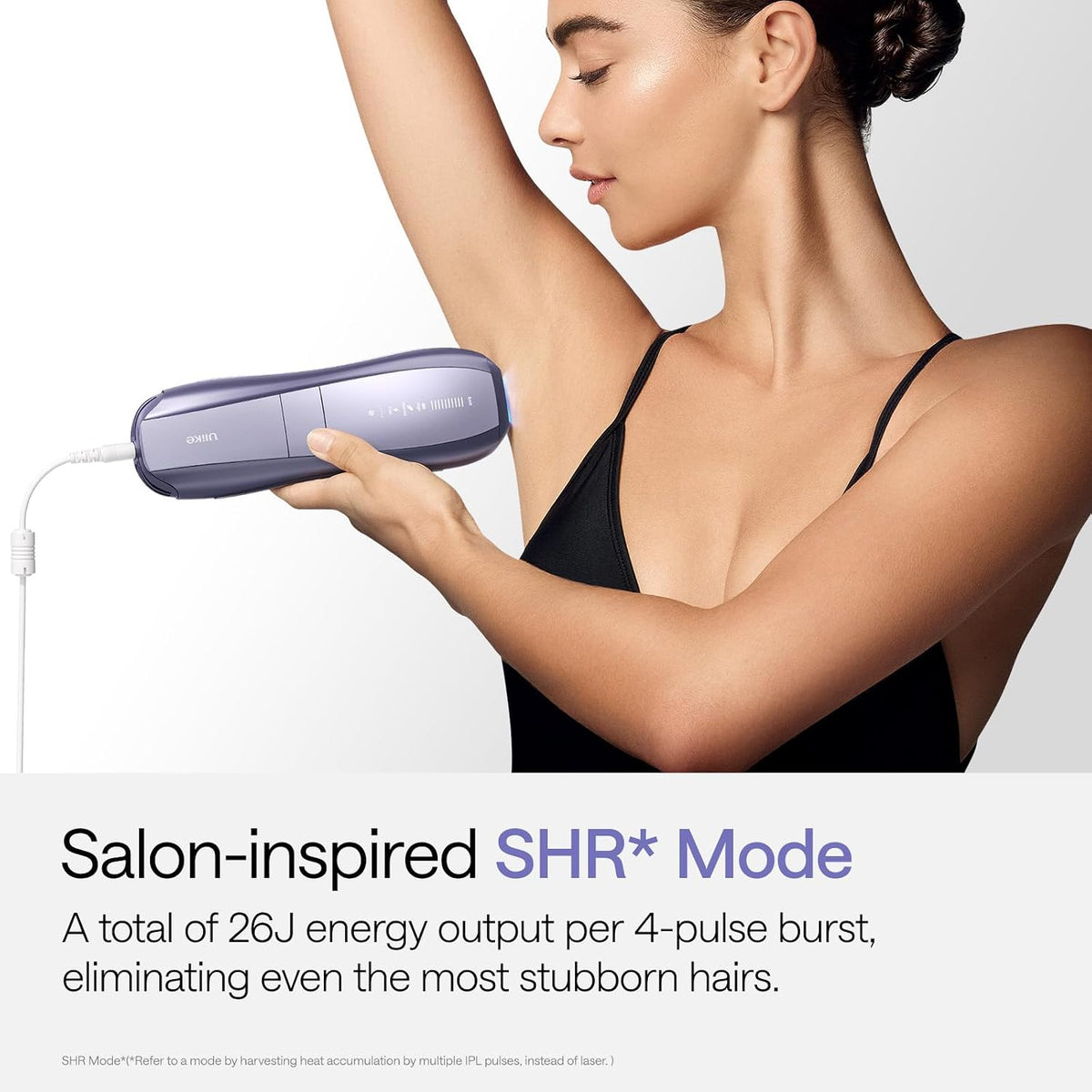 Ulike Air 10 IPL Hair Removal Device, Laser Hair Removal Device Pain-Free Ice Cooling and Permanent Hair Reduction, Dual Lights, Skin Sensor & USHR Mode* for Full Body Treatment, Gift Violet Purple