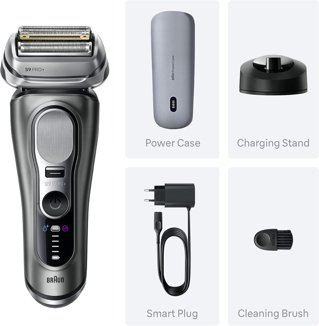Braun Series 9 PRO+ Electric Shaver, Wet & Dry Razor for Men, Graphite