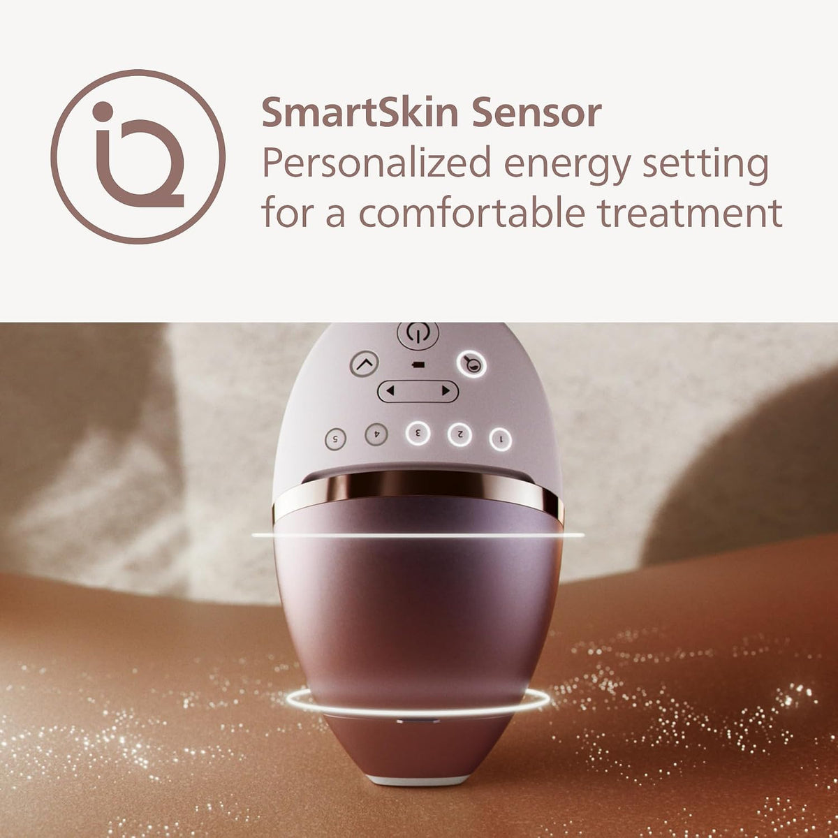 Philips Lumea 8000 Series IPL Hair Removal Device - Laser Hair Removal Alternative, SenseIQ Technology, 4 Attachments for Body, Face, Bikini and Underarms, Satin Compact Pen Trimmer, Model BRI949/00