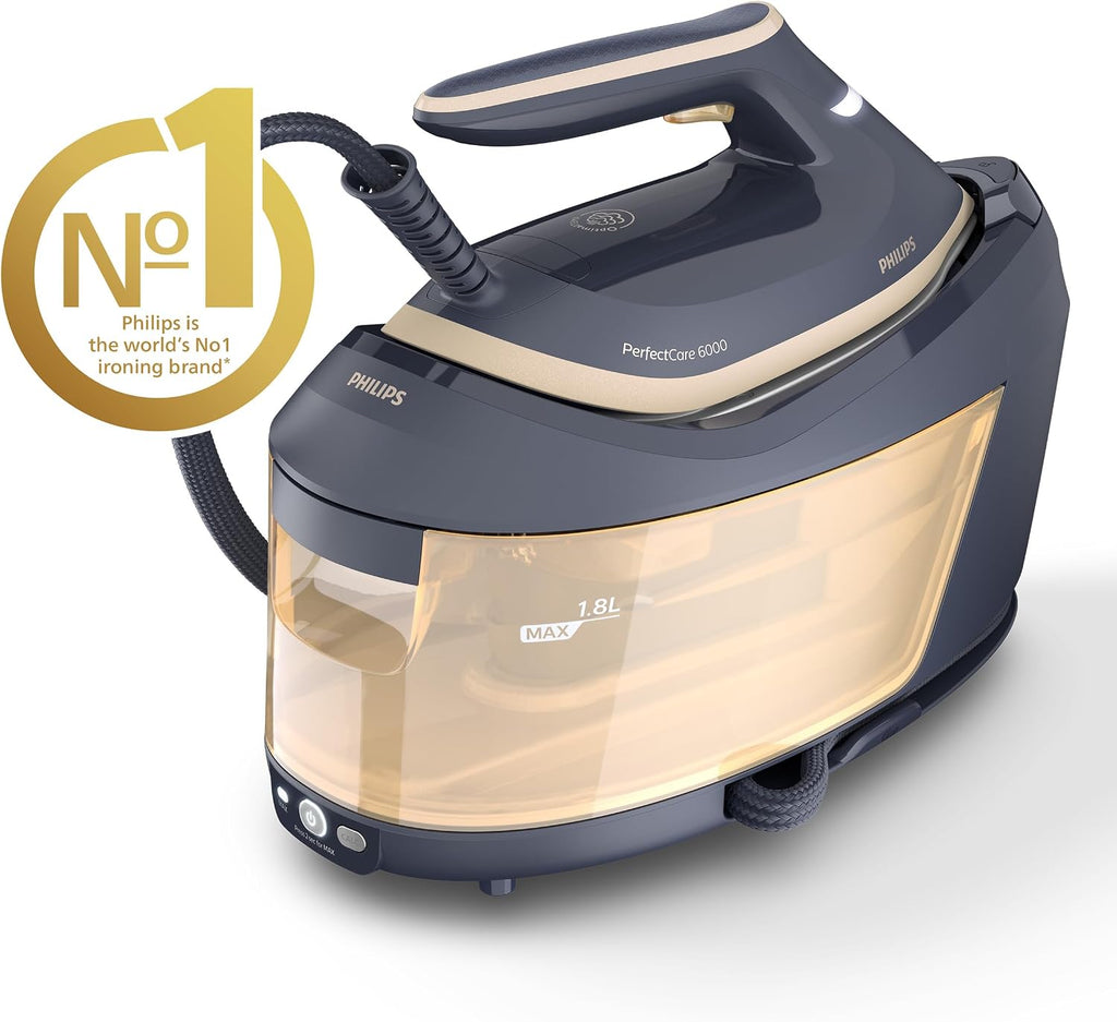 Philips PerfectCare 6000 Series Steam Generator Iron, 8 bar, 600g Boost