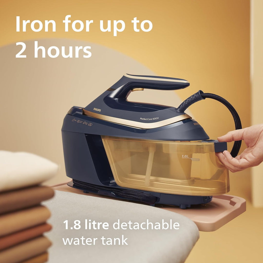 Philips PerfectCare 6000 Series Steam Generator Iron, 8 bar, 600g Boost