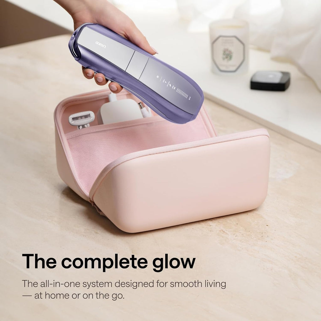 Ulike IPL Hair Removal Device Air 10 Deluxe, Laser Hair Removal Device for Women and Men Pain-Free Ice Cooling and Permanent Hair Reduction, Skin Sensor & USHR Mode* for Full Body Treatment