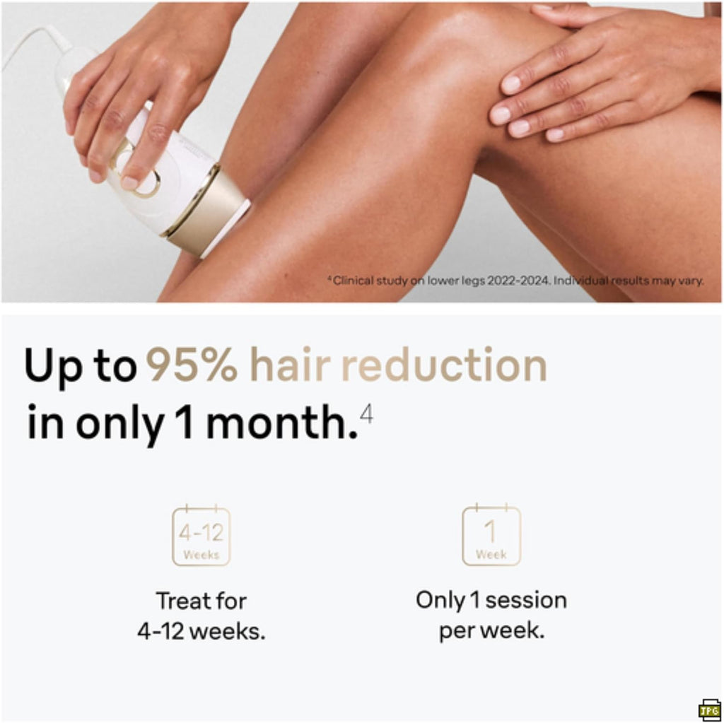 Braun IPL Silk-Expert Pro 5, at Home Hair Removal, White/Gold, PL5137