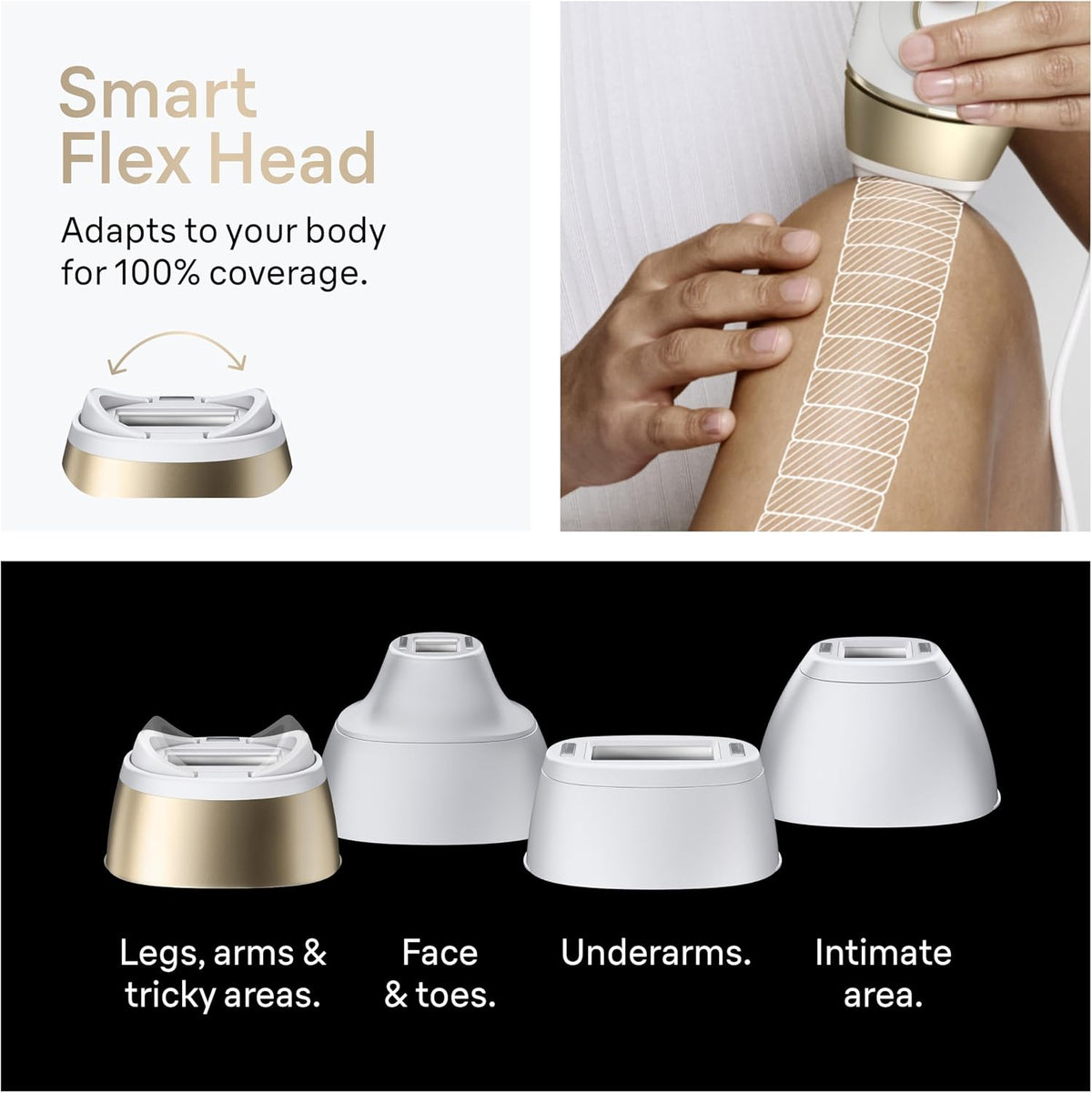 Braun IPL Silk·Expert Pro 5, At Home Laser Hair Removal, Permanent Hair Reduction, with Vanity Case, Mini Face Hair Remover, Venus Razor, 4 Attachment Heads, PL5442