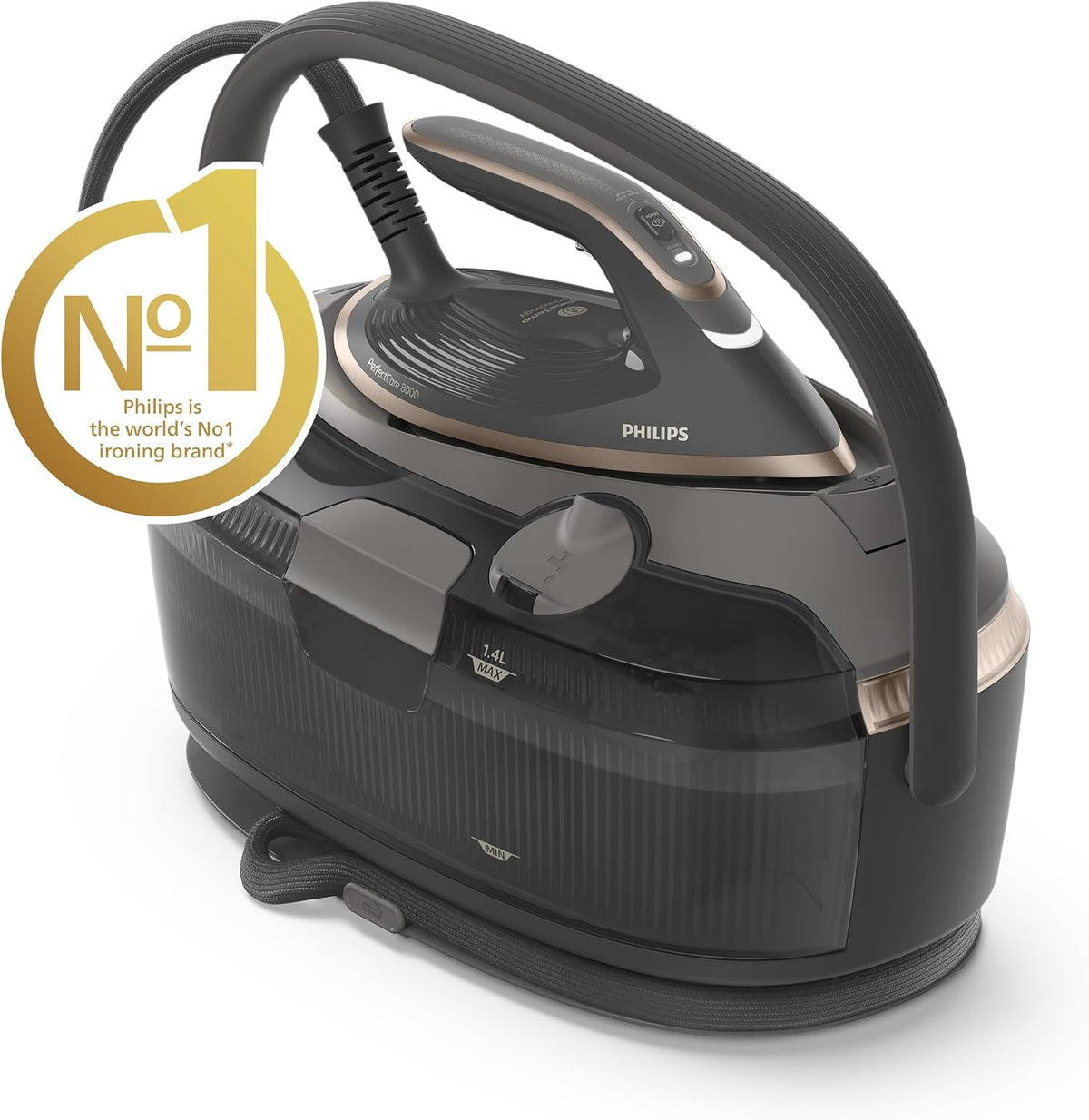 Philips PerfectCare 8000 Series Steam Generator Iron, 9 bar, 750g Boost