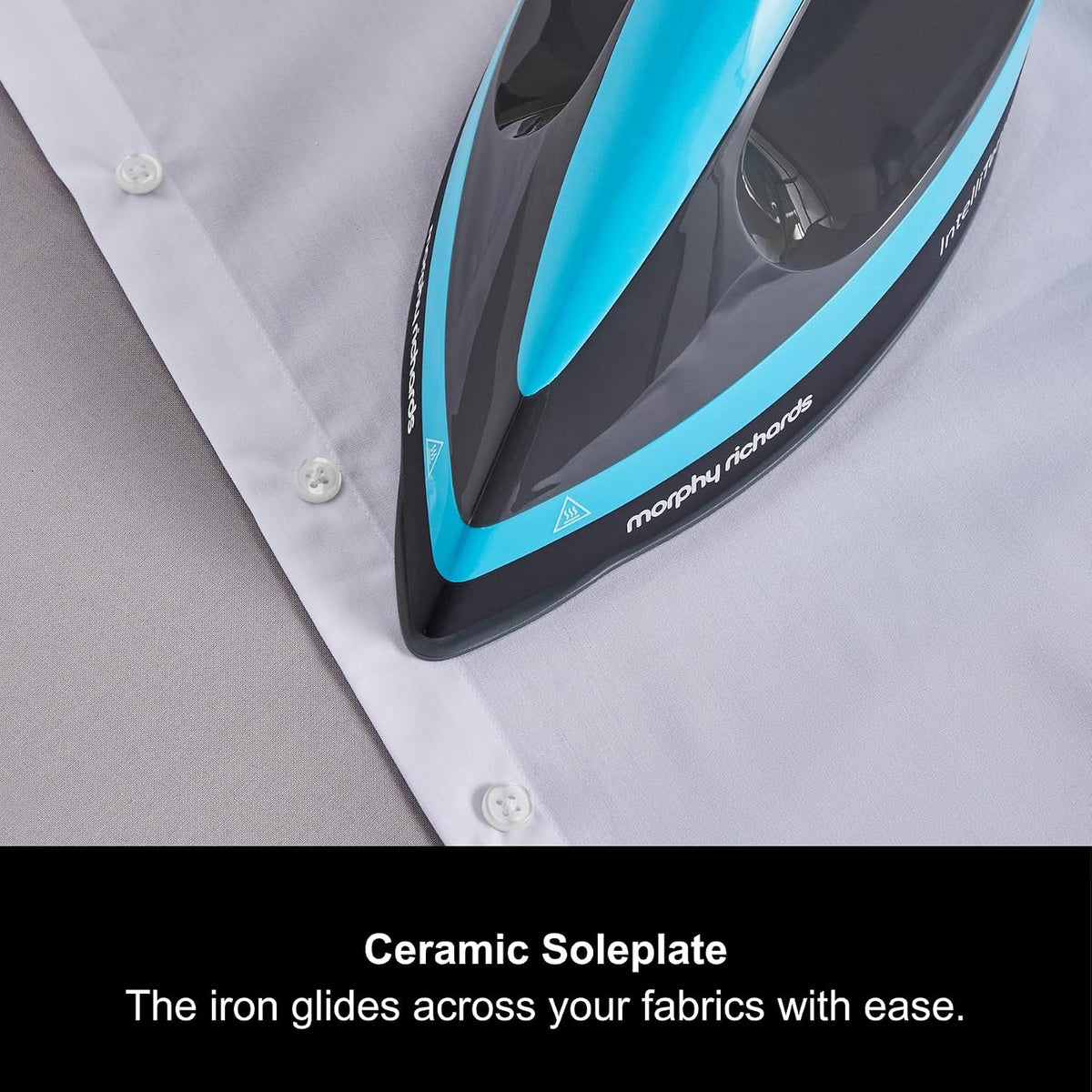 Morphy Richards SpeedSteam Pro Generator Iron, Ceramic Soleplate, Autoclean, 7 Bar Pressure, Intellitemp Technology, 70 to 120g rates, 590g Boost, 1.6L Water Tank, 1.8m Cord, 3000W, Blue, 332103