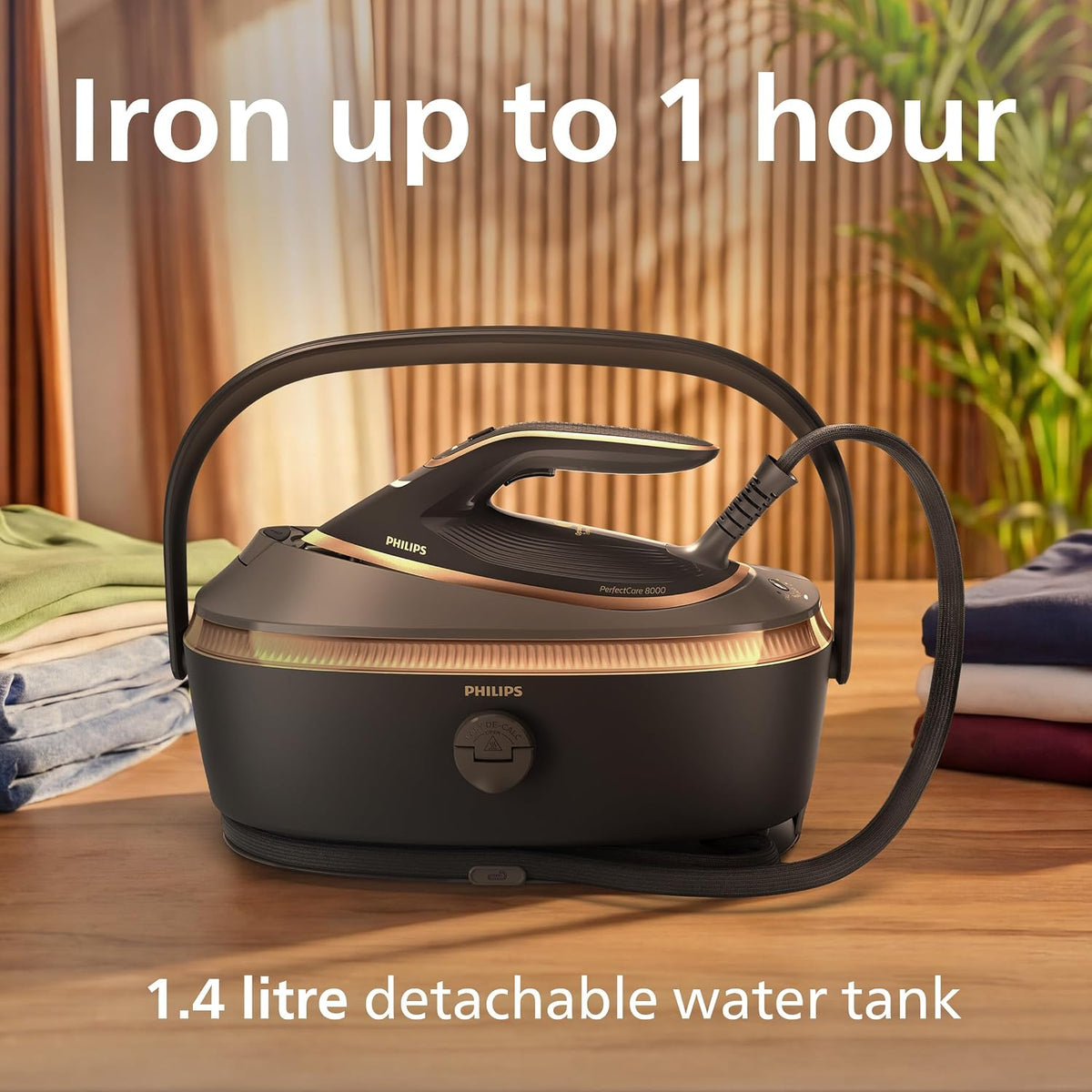 Philips PerfectCare 8000 Series Steam Generator Iron, 9 bar, 750g Boost