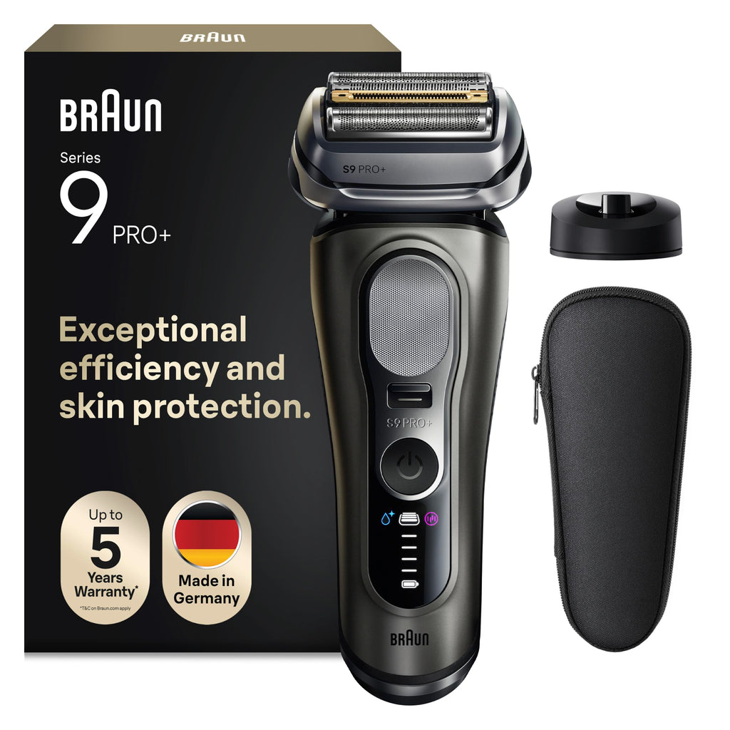 Braun Series 9 PRO+ Electric Shaver, Wet & Dry Razor for Men, Graphite