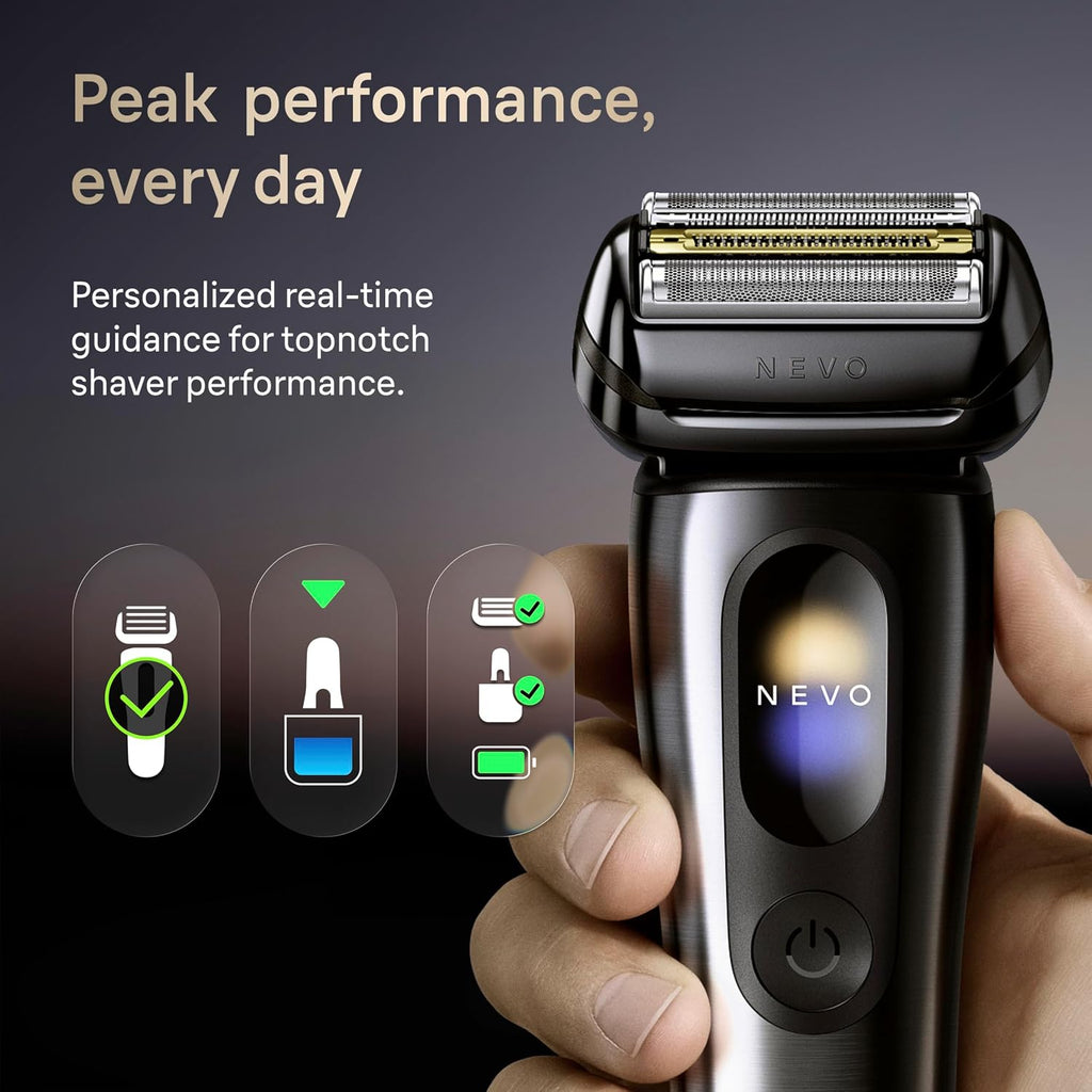 Braun NEVO Men’s Electric Shaver with AeroTouch Technology, Graphite