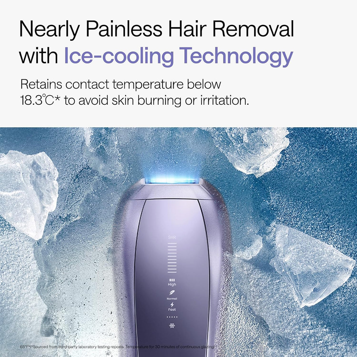 Ulike Air 10 IPL Hair Removal Device, Laser Hair Removal Device Pain-Free Ice Cooling and Permanent Hair Reduction, Dual Lights, Skin Sensor & USHR Mode* for Full Body Treatment, Gift Violet Purple