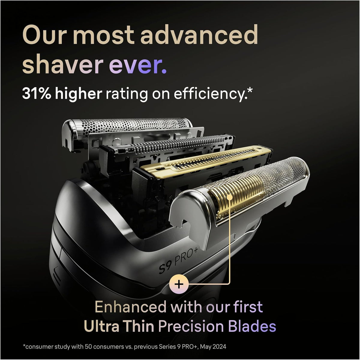 Braun Series 9 PRO+ Electric Shaver, Wet & Dry Razor for Men, Graphite