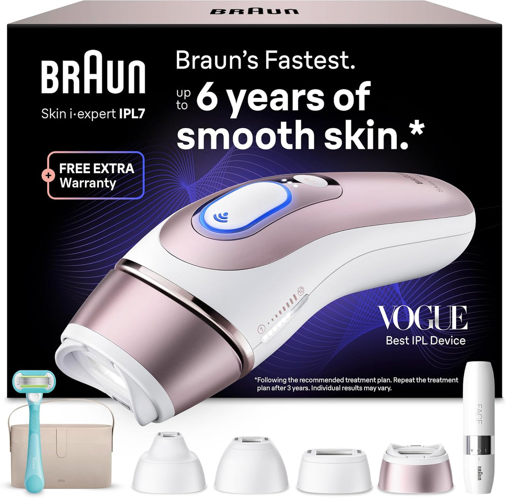 Braun Smart IPL Laser Hair Removal Device for Women, Skin i·Expert, PL7442