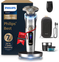 Philips Shaver i9000 Prestige Ultra, Wet & Dry Electric Shaver, Chrome, Skin IQ Pro Technology, Triple Lift & Cut System, 360 Rotating NanoTech Precision Blades, 5 Shaving Modes, Model XP9404/31